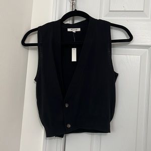 Madewell Asymmetric-Button Sweater Vest